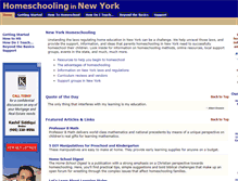 Tablet Screenshot of homeschoolinginnewyork.com